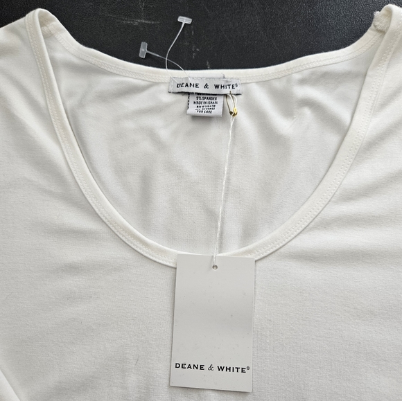 NWT - Dean & White Stretch White Jersey - Size XL - Picture 7 of 7